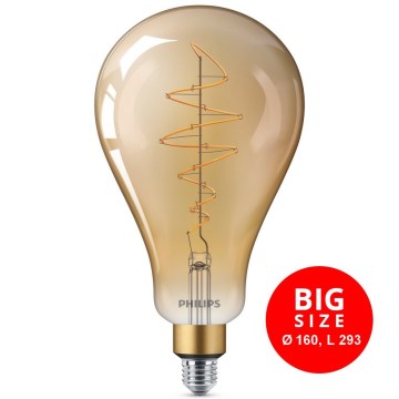 LED Prigušiva sijalica VINTAGE Philips A160 E27/6,5W/230V 2000K