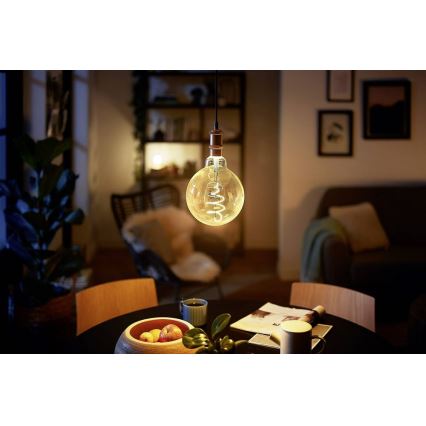 LED Prigušiva sijalica VINTAGE Philips G200 E27/7W/230V 2000K