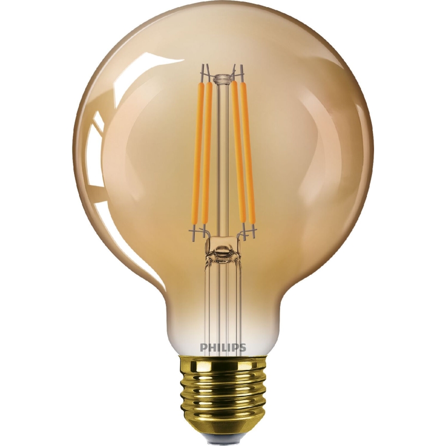 LED Prigušiva sijalica VINTAGE Philips G95 E27/7W/230V 1800K