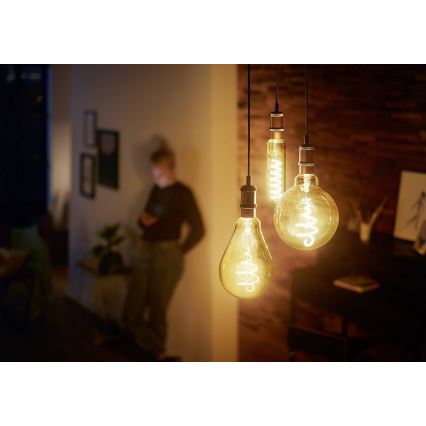LED Prigušiva sijalica VINTAGE Philips T65 E27/6,5W/230V 2000K