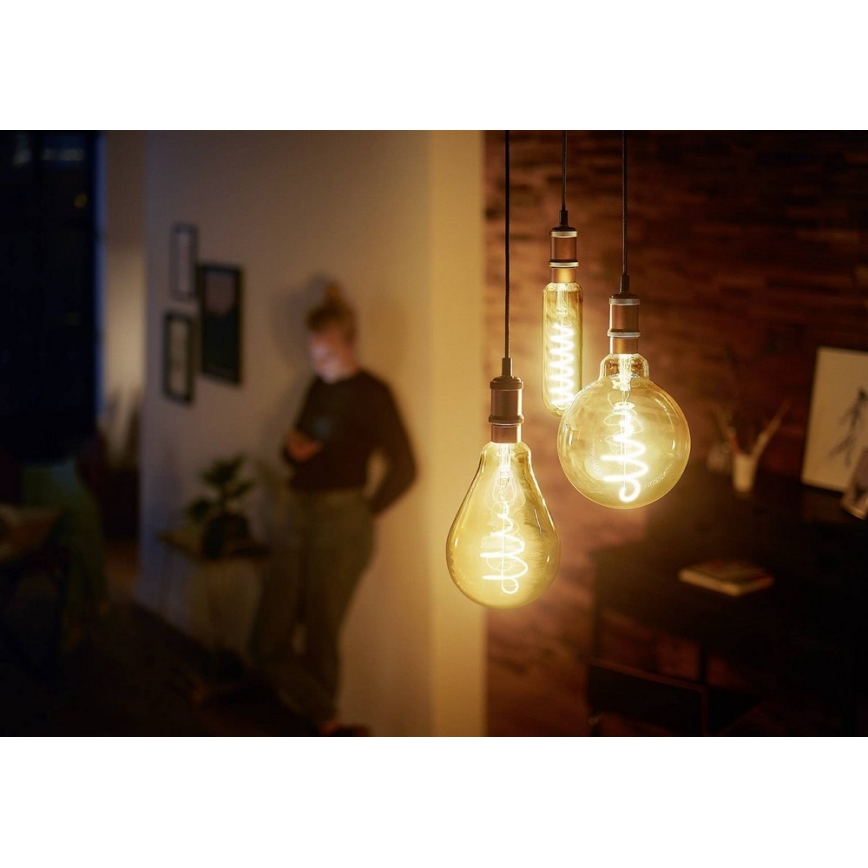 LED Prigušiva sijalica VINTAGE Philips T65 E27/6,5W/230V 2000K