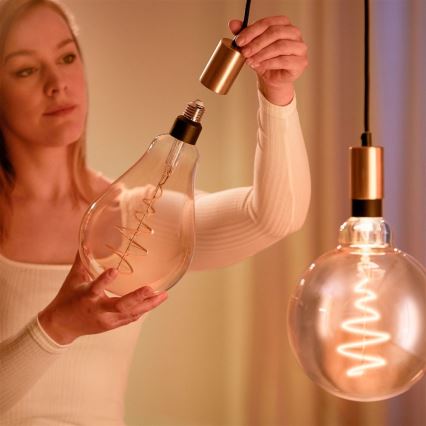 LED prigušiva sijalica VINTAGE FILAMENT PS160 E27/6,5W/230V 2000-5000K CRI 90 Wi-Fi -WiZ