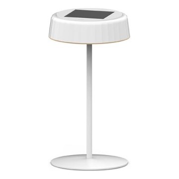 LED Prigušiva solarna punjiva stona lampa VIVIEN LED/3W/5V 2700K 1600 mAh IP54 bela