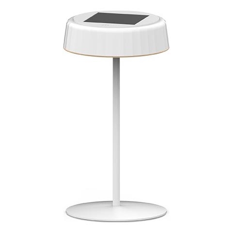 LED Prigušiva solarna punjiva stona lampa VIVIEN LED/3W/5V 2700K 1600 mAh IP54 bela