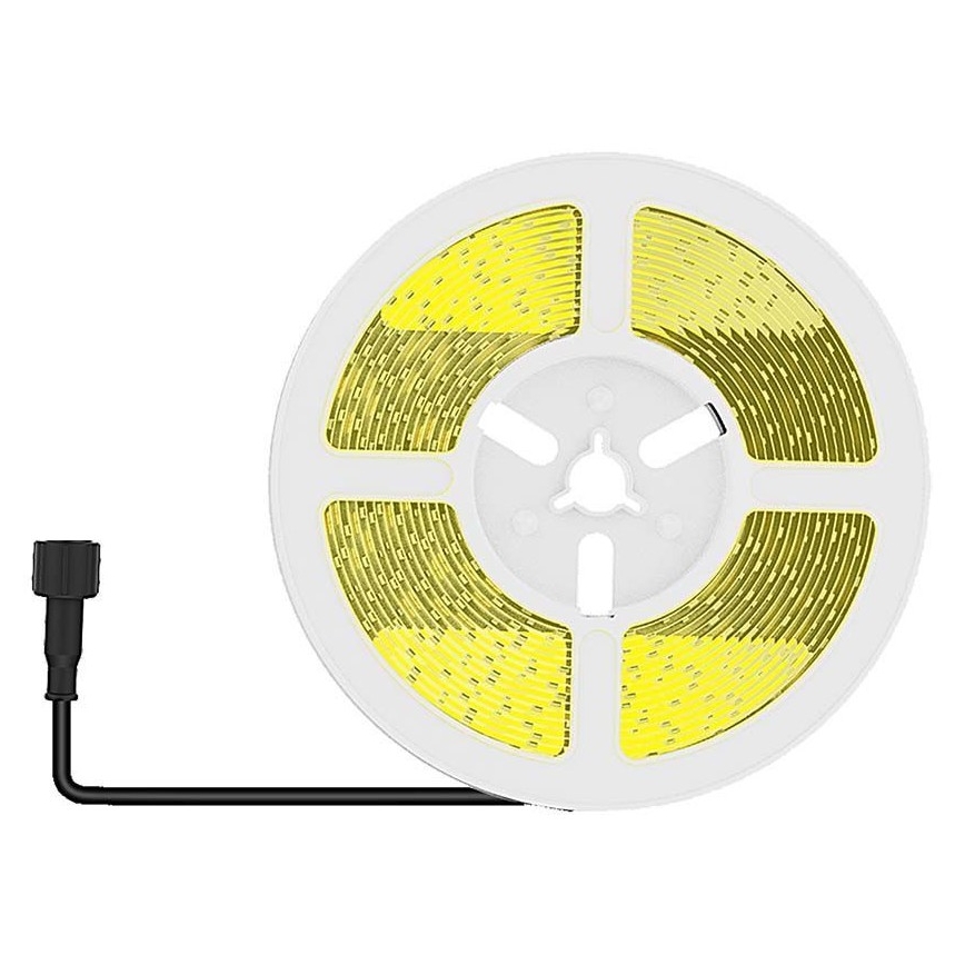 LED Prigušiva solarna traka LED/1,2W/3,7V 4000K IP67 1500 mAh 5m + Daljinski upravljač