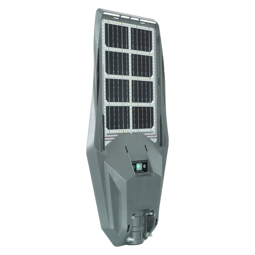 LED Prigušiva solarna ulična lampa sa senzorom KERS LED/300W/3,2V 6500K 8000 mAh IP65 sivo + Daljinski upravljač