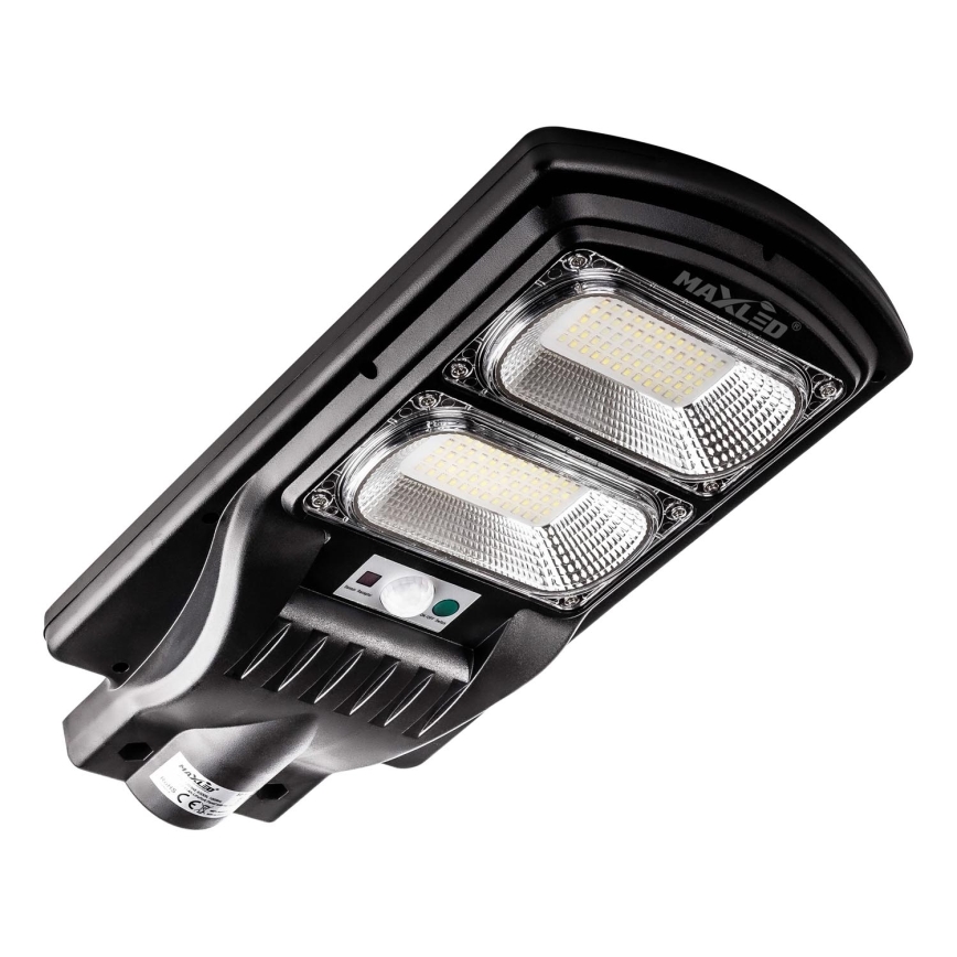LED Prigušiva solarna ulična lampa sa senzorom LED/120W/6V 6500K IP65 crno + Daljinski upravljač