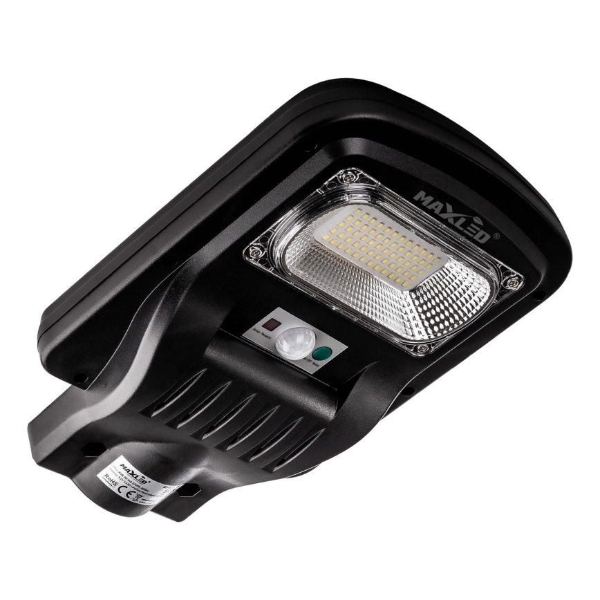 LED Prigušiva solarna ulična lampa sa senzorom LED/150W/6V 6500K IP65 crno + Daljinski upravljač