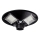 LED Prigušiva solarna ulična lampa sa senzorom LED/15W/6V 11000 mAh 6500K IP65 crno + Daljinski upravljač