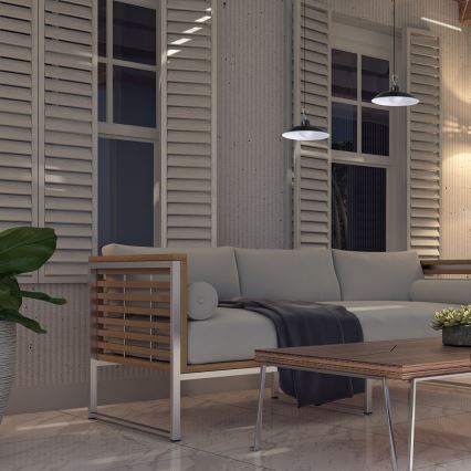 LED Prigušiva solarna viseća lampa sa senzorom za dan/noć LED/6W/3,7V 800 mAh IP44 + Daljinski upravljač