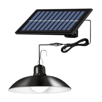LED prigušiva solarni luster na sajli sa senzorom LED/1,8W/3,7V IP44 6500K 1600 mAh + daljinski upravljač