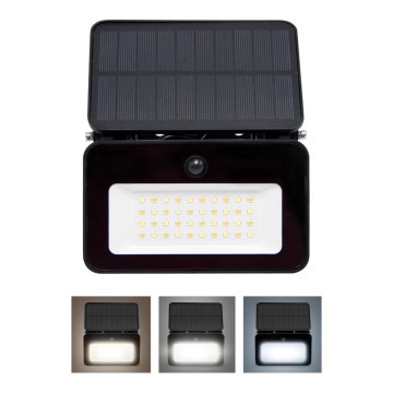 LED prigušiva solarni reflektor sa senzorom pokreta i sumraka LED/6W/3,7V 2200 mAh 3000/4000/6500K IP65