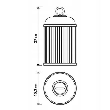 LED Prigušiva spoljašnja lampa CANARI LED/2W/5V IP44