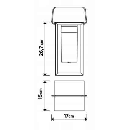 LED Prigušiva spoljašnja lampa MESHY LED/2W/5V IP44