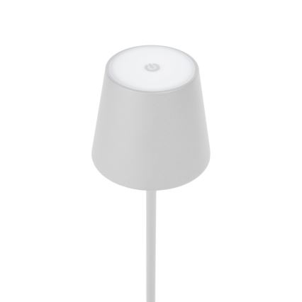 LED Prigušiva vanjska punjiva stona lampa LED/4W/4000 mAh 3000/4000/5500K IP44 bela