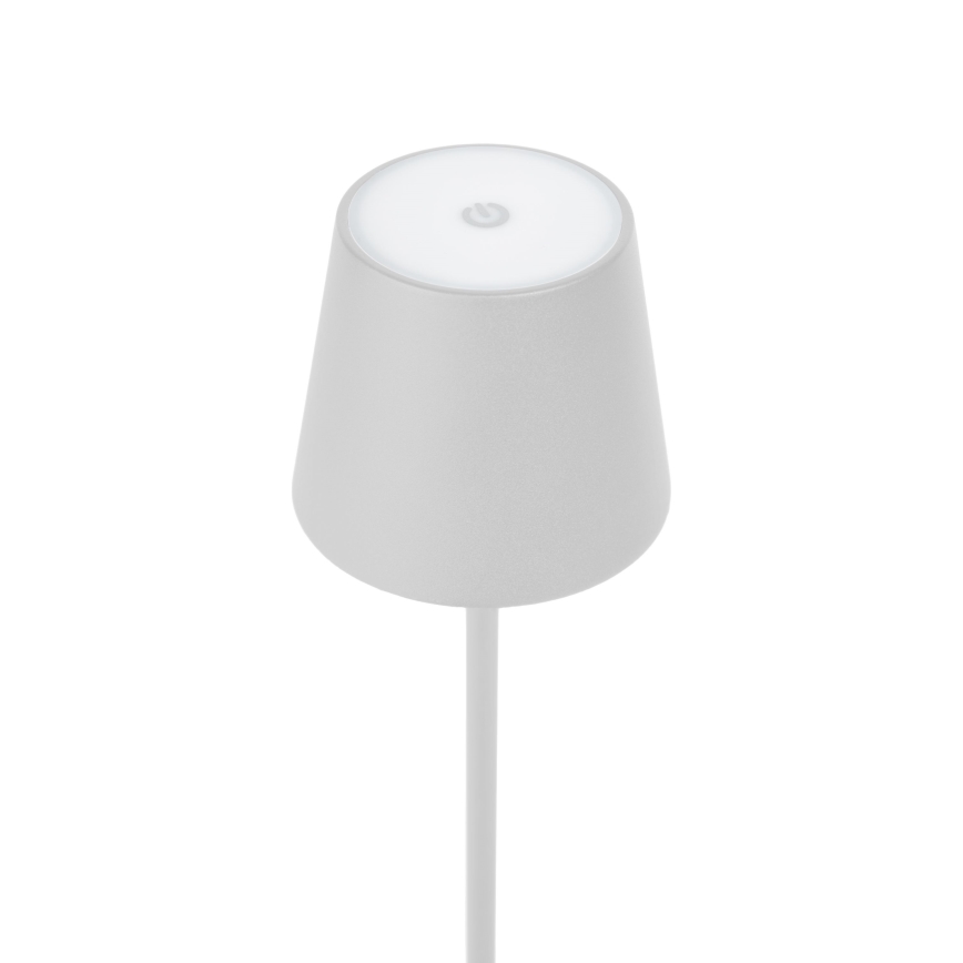 LED Prigušiva vanjska punjiva stona lampa LED/4W/4000 mAh 3000/4000/5500K IP44 bela