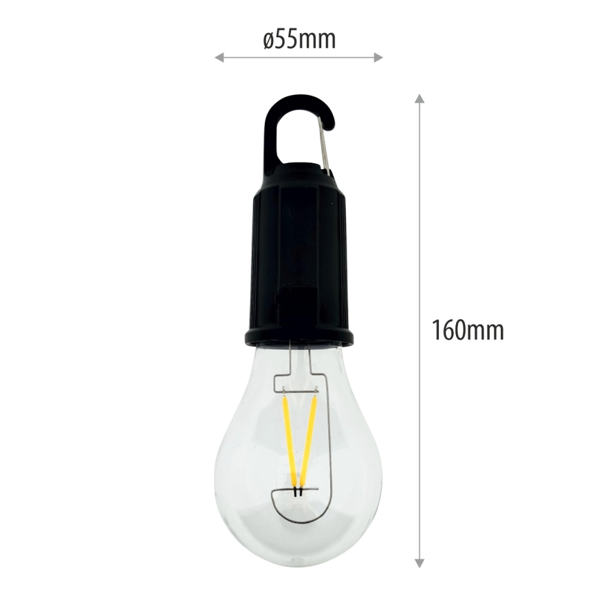LED prigušiva spoljašnja viseća punjiva svetiljka LED/3W/5V 400 mAh IP44