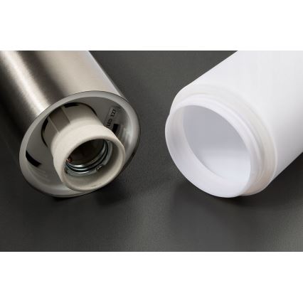 LED spoljna prigušiva lampa LIVIA 1xE27/6W/230V 2700-6500K Wi-Fi 100 cm IP44 srebrna