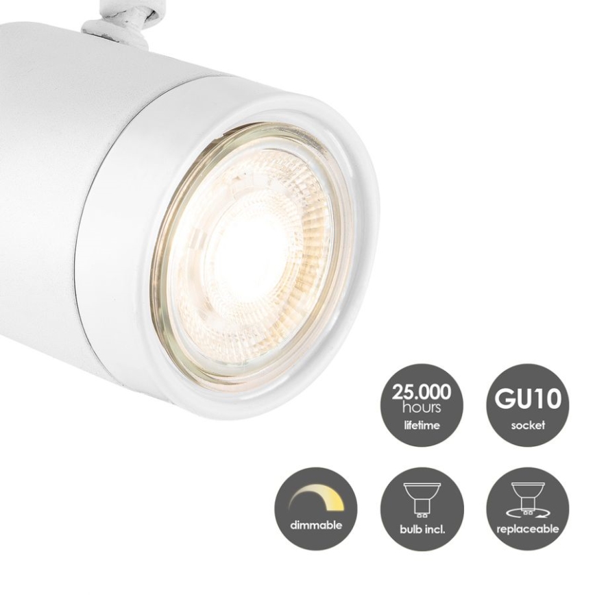 LED prigušiva spot svetiljka MANU 1xGU10/5,8W/230V bela