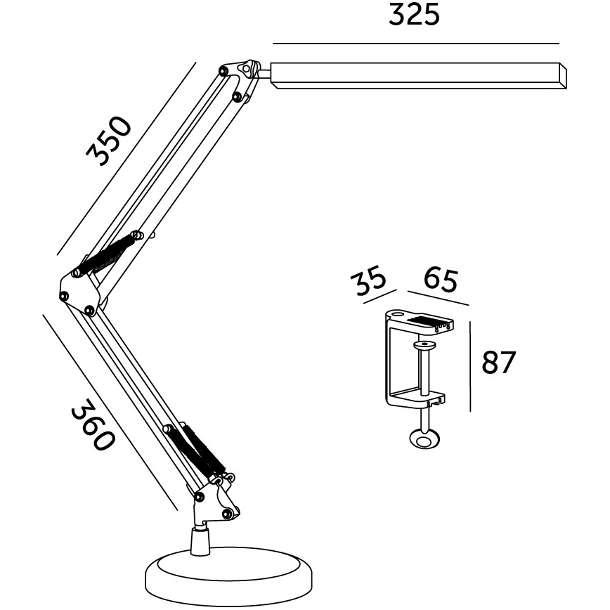 LED Prigušiva stona lampa 2u1 USB TENUIX LED/14W/5V 3000-6000K
