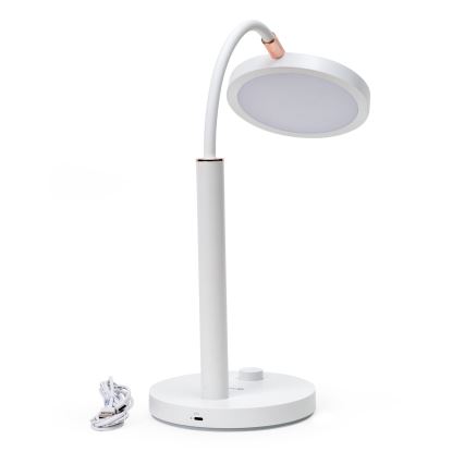 LED Prigušiva stona lampa AURA LED/10W/230V 3700/4200K CRI 97 bela