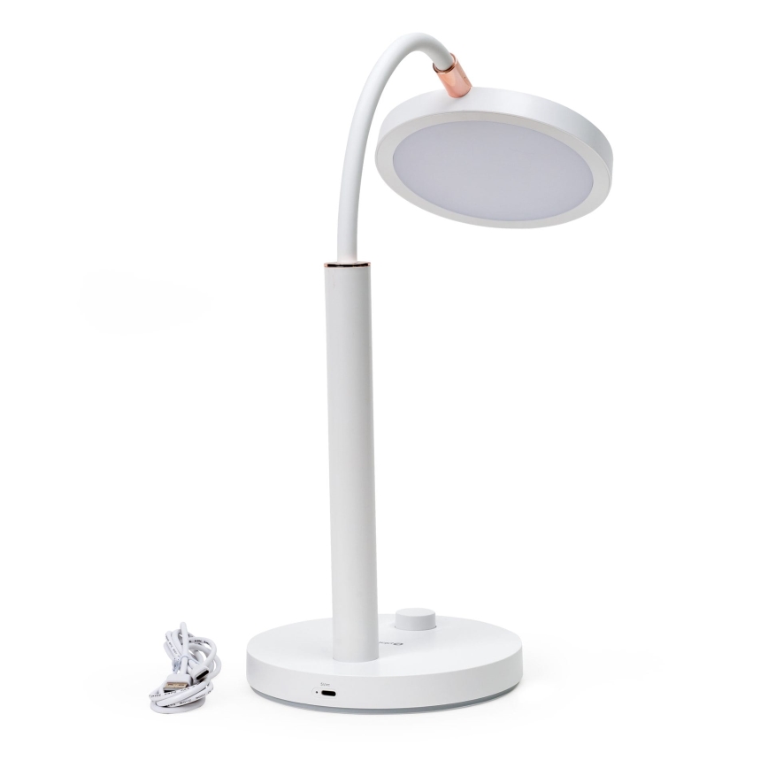 LED Prigušiva stona lampa AURA LED/10W/230V 3700/4200K CRI 97 bela