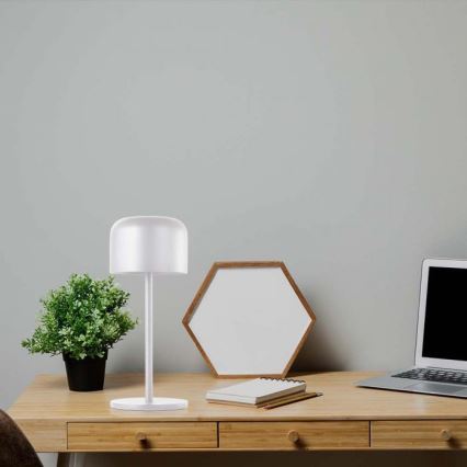 LED Prigušiva punjiva stona lampa na dodir LED/1,5W/5V 2700-5700K IP54 2200 mAh bela