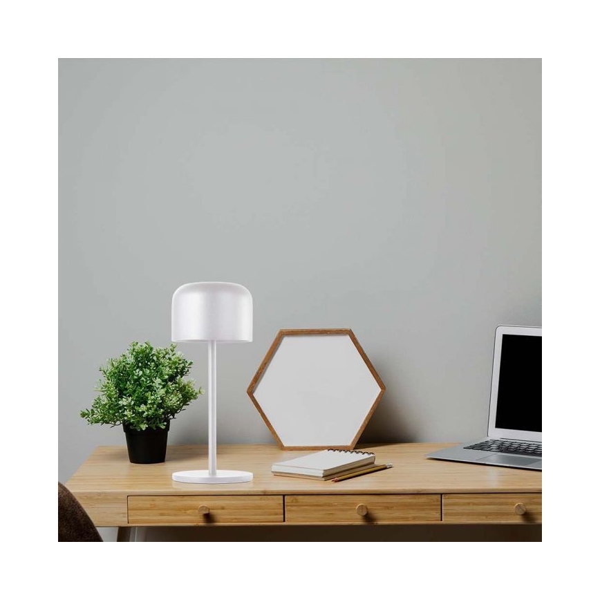 LED Prigušiva punjiva stona lampa na dodir LED/1,5W/5V 2700-5700K IP54 2200 mAh bela