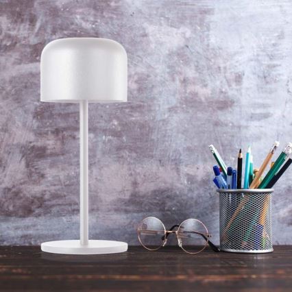 LED Prigušiva punjiva stona lampa na dodir LED/1,5W/5V 2700-5700K IP54 2200 mAh bela