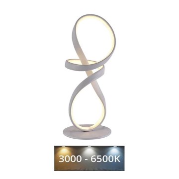 LED Prigušiva stona lampa LED/26W/230V 3000/4000/6500K bela