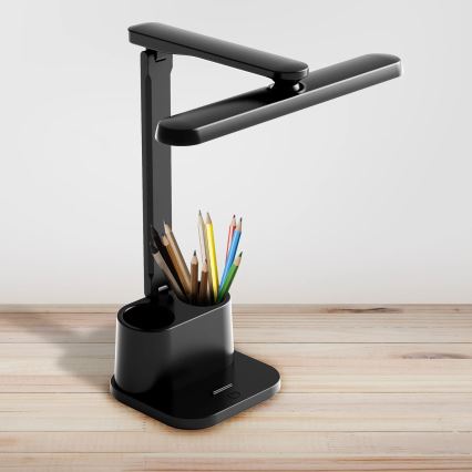 LED Prigušiva stona lampa na dodir BARI LED/6W/230V crno