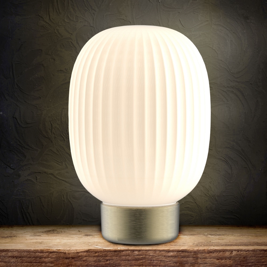 LED Prigušiva stona lampa na dodir LATTE LED/1,8W/5V USB 2000 mAh zlatna/bela