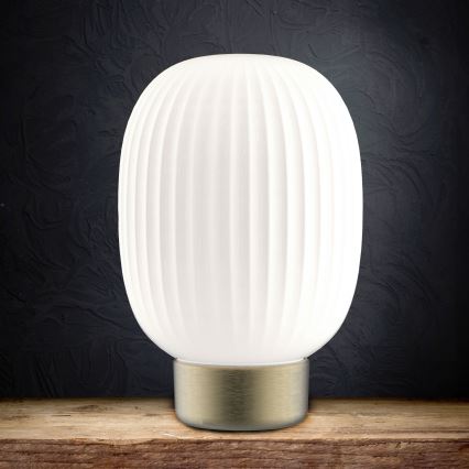 LED Prigušiva stona lampa na dodir LATTE LED/1,8W/5V USB 2000 mAh zlatna/bela