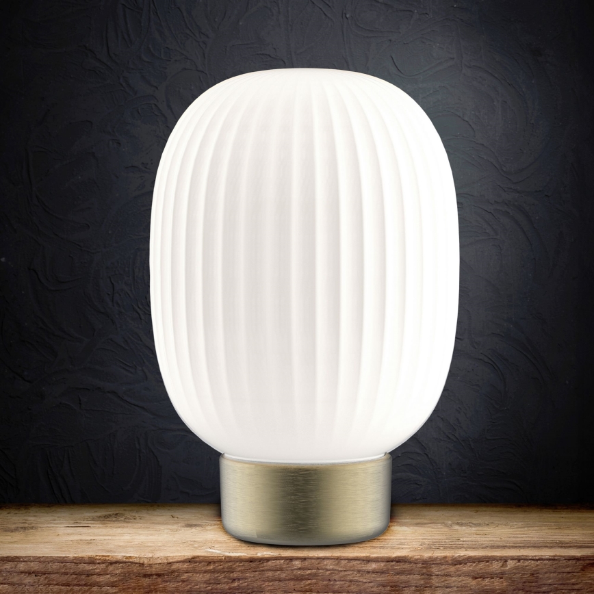 LED Prigušiva stona lampa na dodir LATTE LED/1,8W/5V USB 2000 mAh zlatna/bela