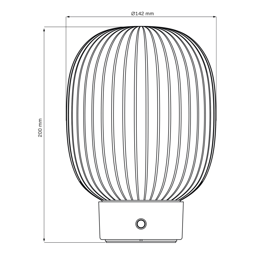 LED Prigušiva stona lampa na dodir LATTE LED/1,8W/5V USB 2000 mAh zlatna/bela