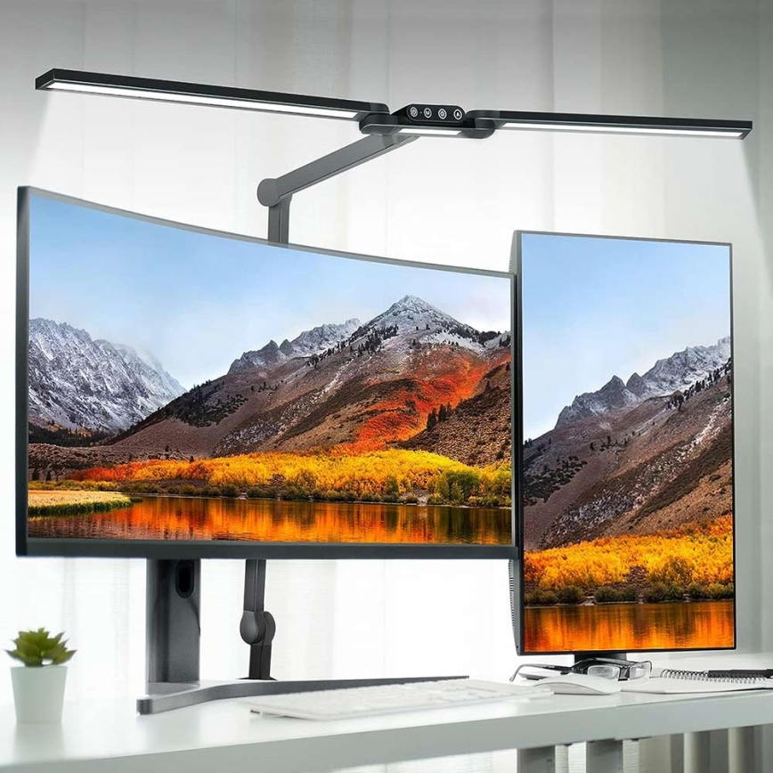 LED Prigušiva dodirna fleksibilna stona lampa POINTIQ LED/24W/230V 3000-6500K CRI 92 crno