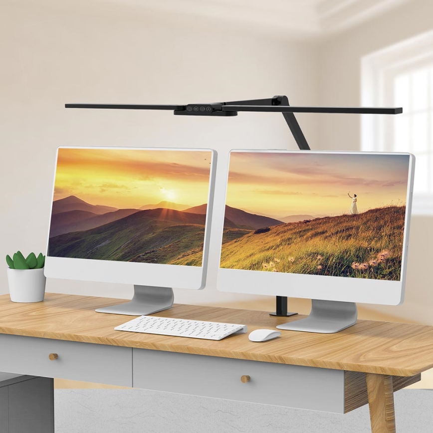 LED Prigušiva dodirna fleksibilna stona lampa POINTIQ LED/24W/230V 3000-6500K CRI 92 crno