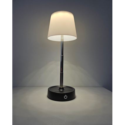 LED Prigušiva stona lampa na dodir LED/3W/5V USB 800 mAh bela