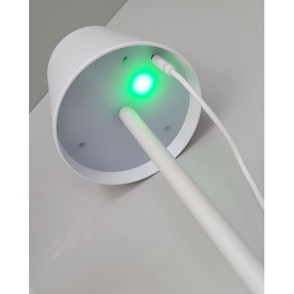 LED Prigušiva stona lampa na dodir LED/5W/5V USB 1200 mAh bela