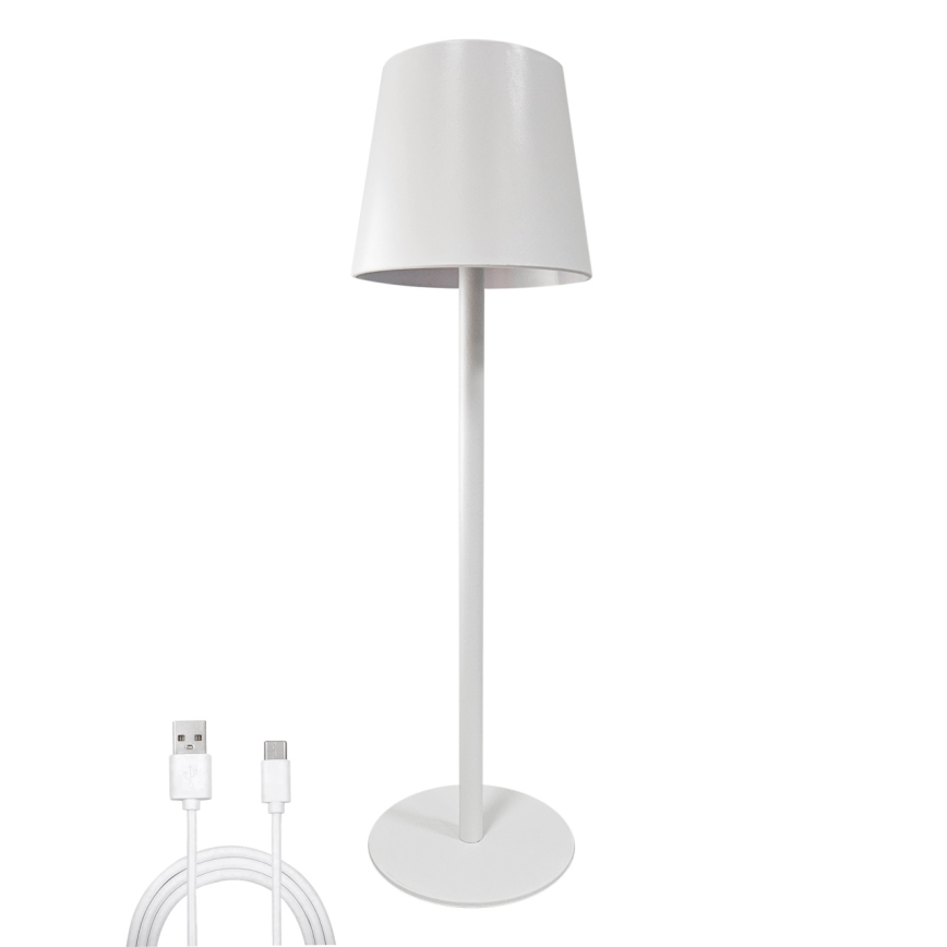 LED Prigušiva stona lampa na dodir LED/5W/5V USB 1200 mAh bela