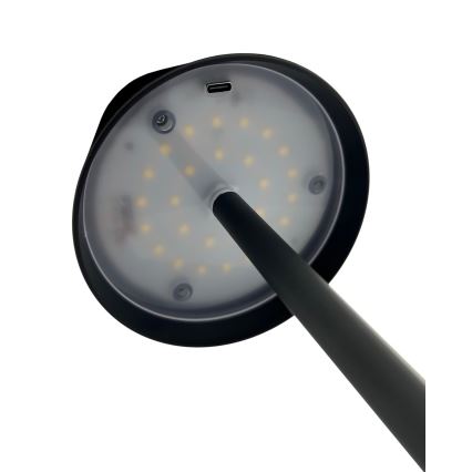 LED Prigušiva stona lampa na dodir LED/5W/5V USB 1200 mAh crno