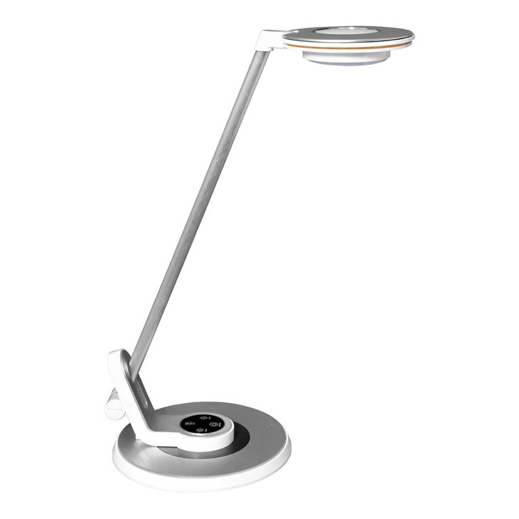 LED Prigušiva stona lampa na dodir LIMA LED/8W/230V USB srebrno