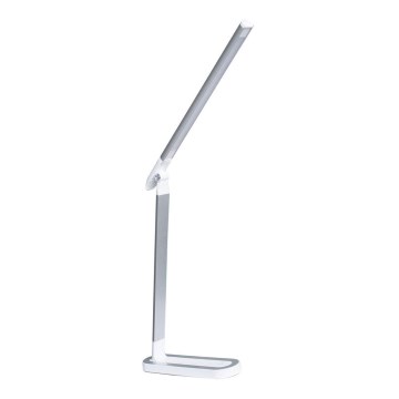 LED Prigušiva stona lampa na dodir MADERA LED/7W/230V USB bela