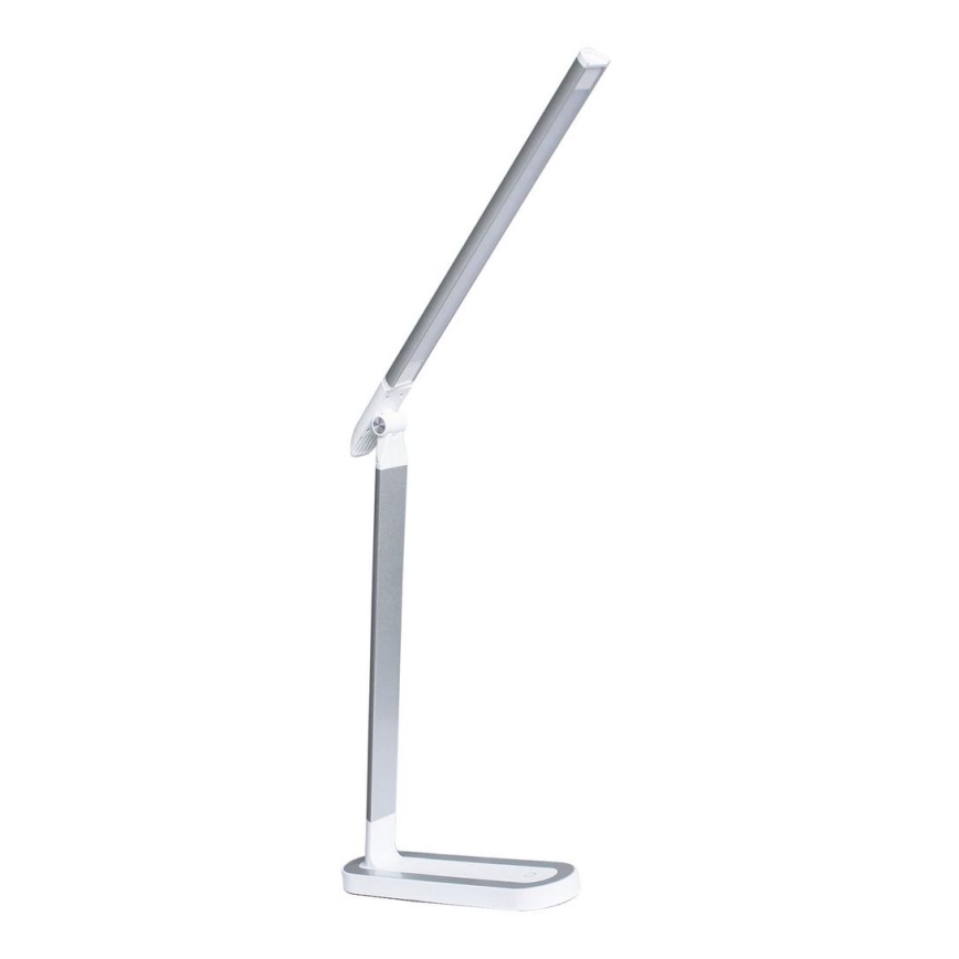 LED Prigušiva stona lampa na dodir MADERA LED/7W/230V USB bela
