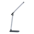 LED Prigušiva stona lampa na dodir MADERA LED/7W/230V USB crno