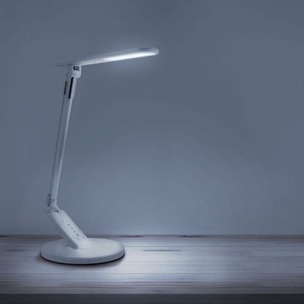 LED Prigušiva stona lampa na dodir OPTIMUM LED/7W/230V USB 3000/4000/6000K bela