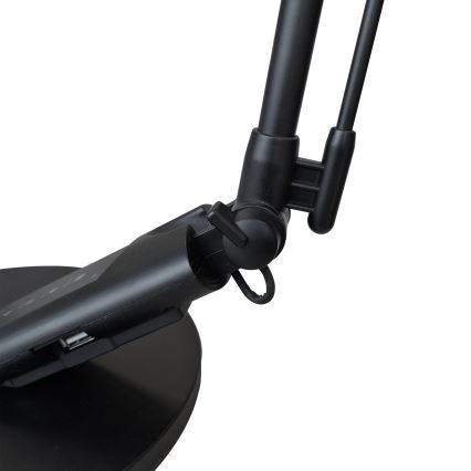 LED Prigušiva stona lampa na dodir OPTIMUM LED/7W/230V USB 3000/4000/6000K crno