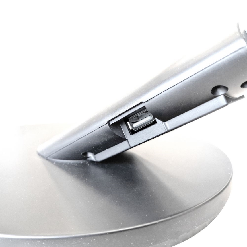 LED Prigušiva stona lampa na dodir OPTIMUM LED/7W/230V USB 3000/4000/6000K srebrno