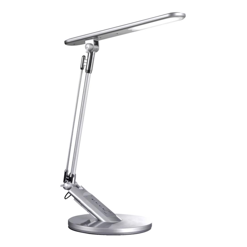 LED Prigušiva stona lampa na dodir OPTIMUM LED/7W/230V USB 3000/4000/6000K srebrno
