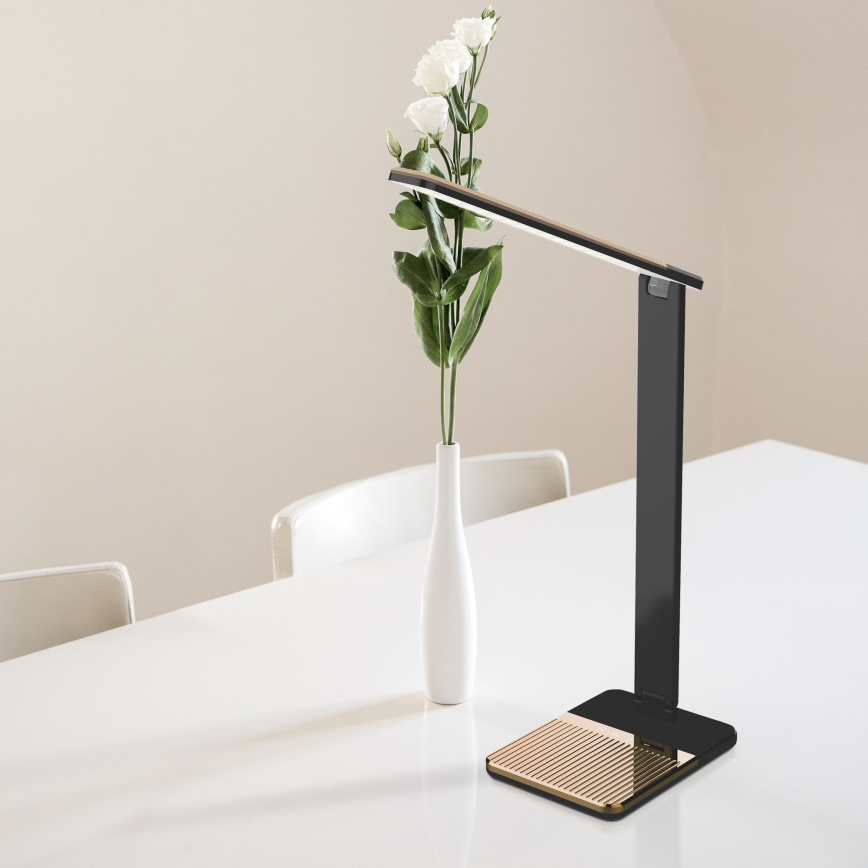 LED Prigušiva stona lampa na dodir PRESTIGE LED/12W/230V 2700/4000K/6500K crno